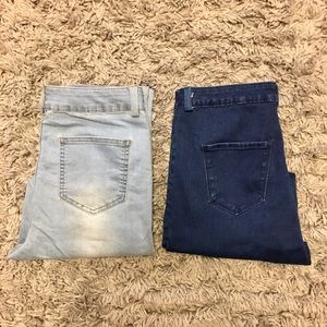 BUNDLE: high waist skinny jeans