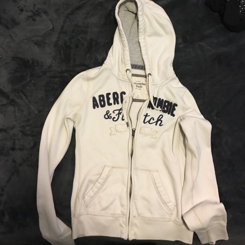 DONATING SOON Abercrombie and Fitch white jacket