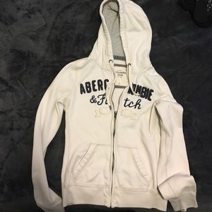 DONATING SOON Abercrombie and Fitch white jacket