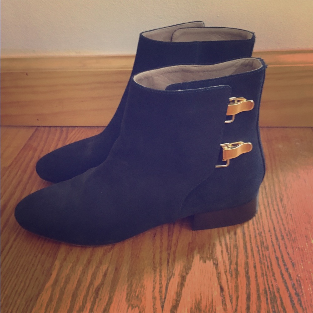 Authentic Chloé Navy Booties