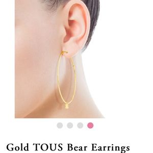 Tous Gold Hoop Earrings