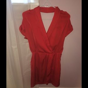 Red BCBGeneration Dress, back and front opening
