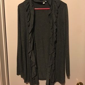 Grey sweater cardigan