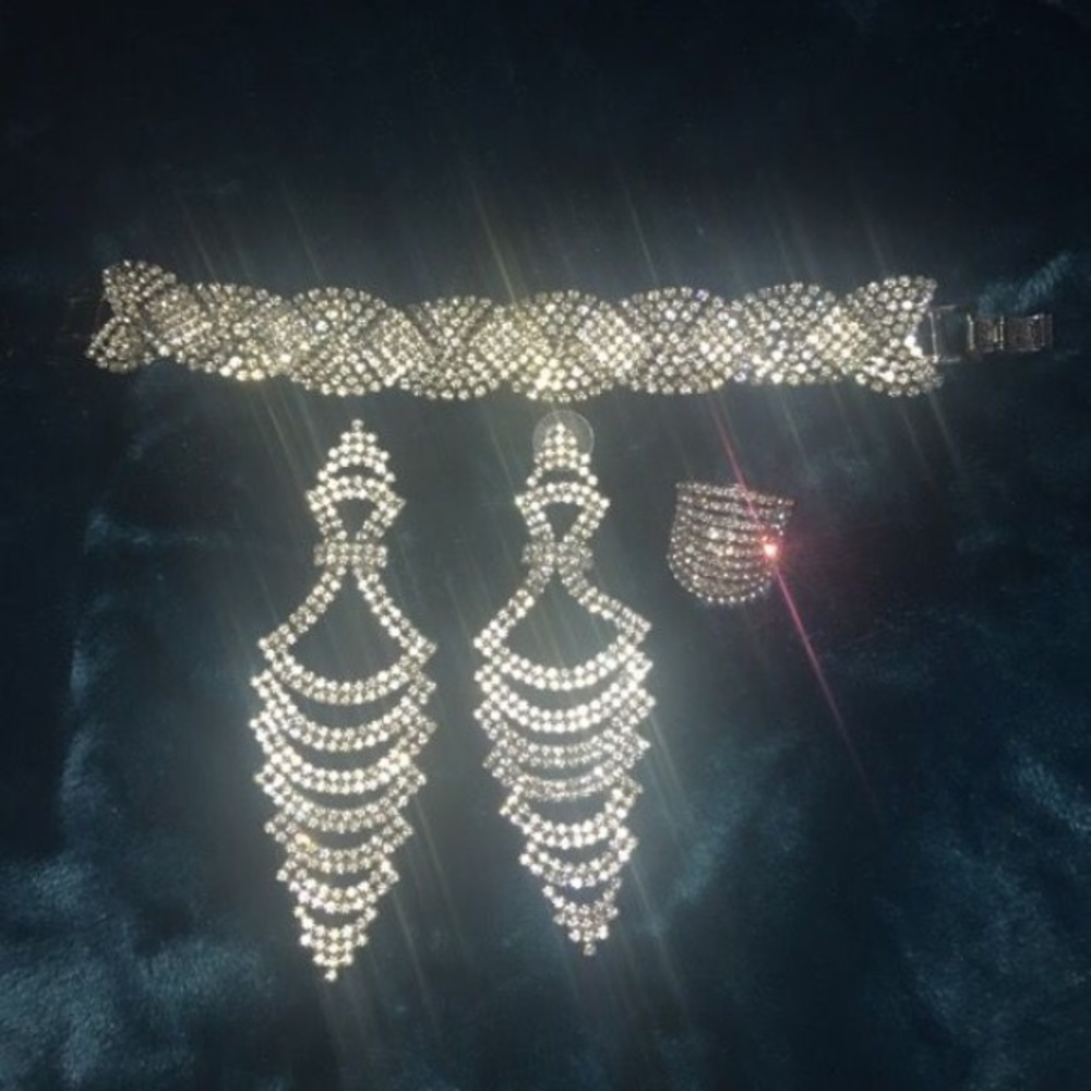 Charming Charlie Earrings, Bracelet, and Ring