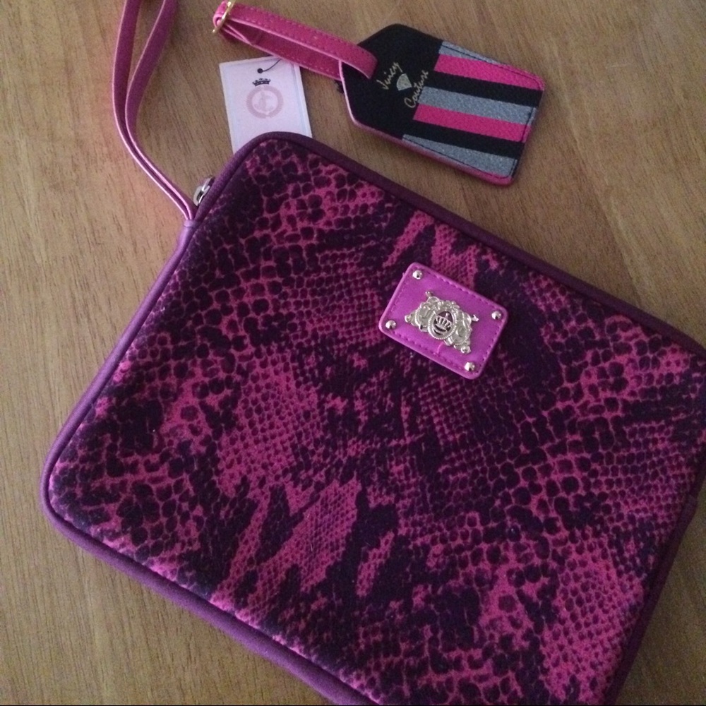 SOLD!! Juicy Couture Tablet Case / Wristlet