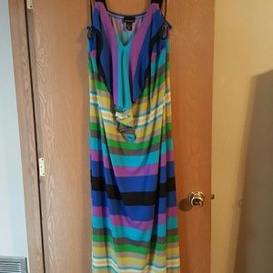 Size 22/24 Lane Bryant striped maxi dress