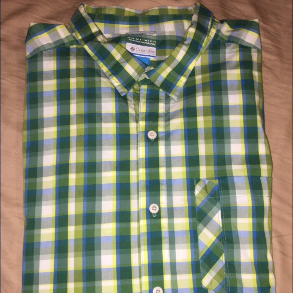 Colombia men's Omni wick button down shirt