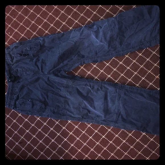 Boys Gap Cargo Pants Blue Jeans Size 8 - Picture 1 of 3