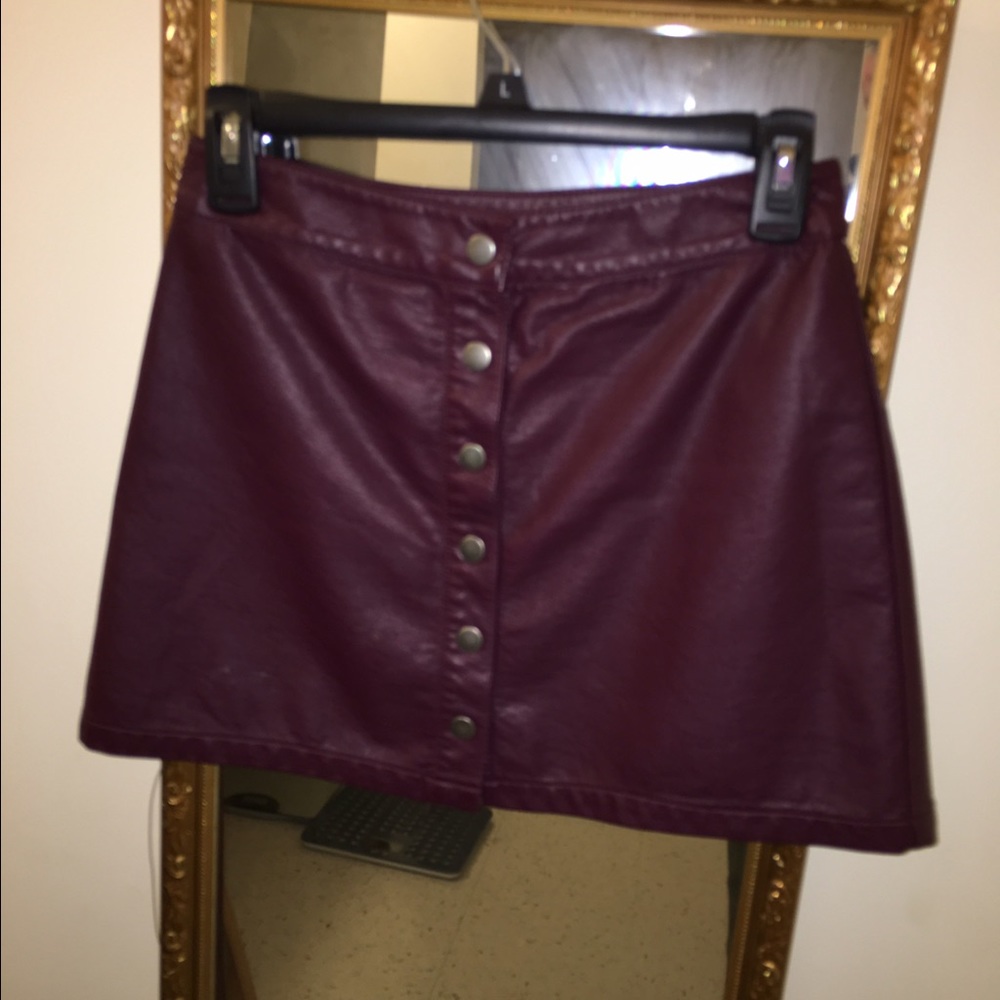 Burgundy skirt