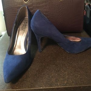 Blue Suede heels