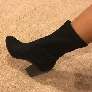 Black Suede Booties