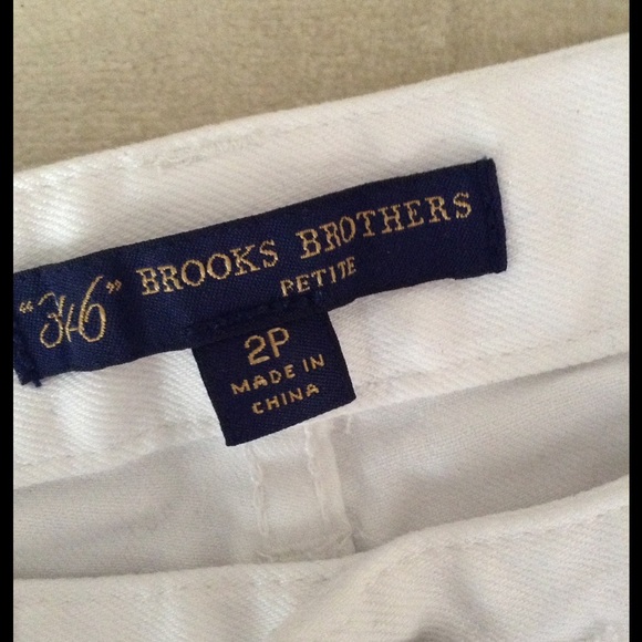 BROOKS BROTHERS WHITE JEANS 2 P NWOT - Picture 3 of 5