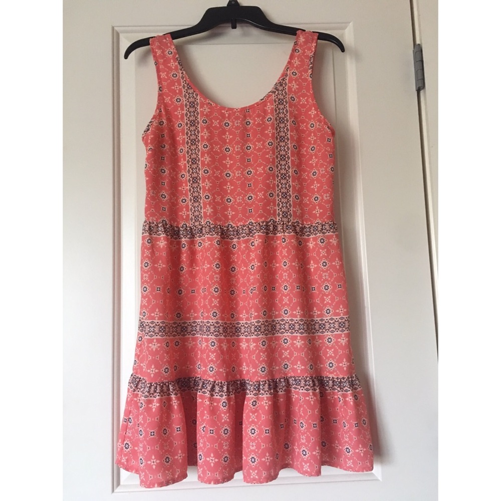 Pink ruffle dress