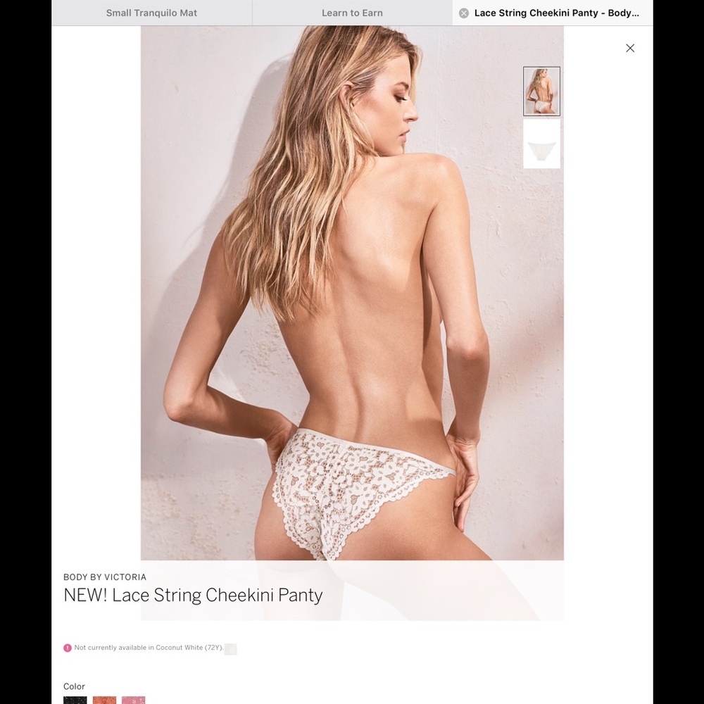 VS lace panties