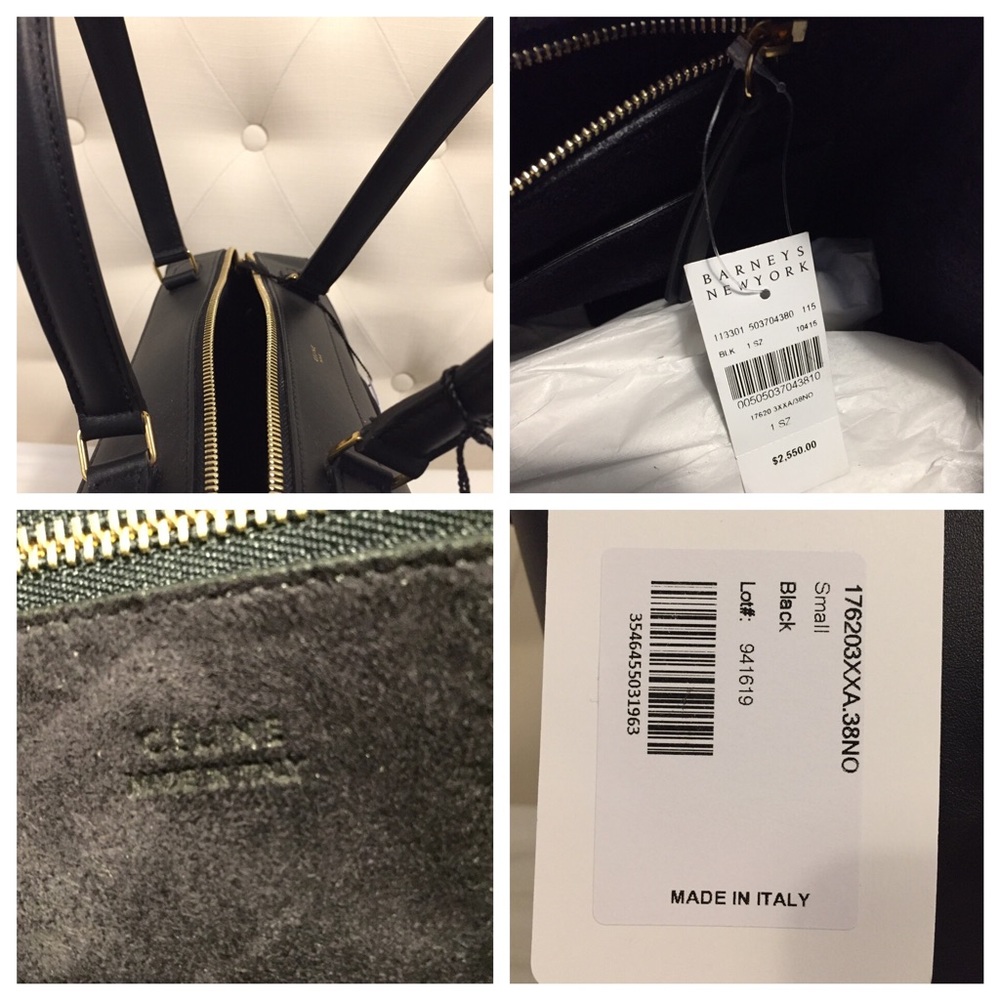 NWT Authentic Celine Small Ring Tote in Black - Picture 7 of 8