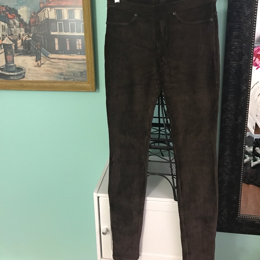 Soft velvety pant/leggings in brown
