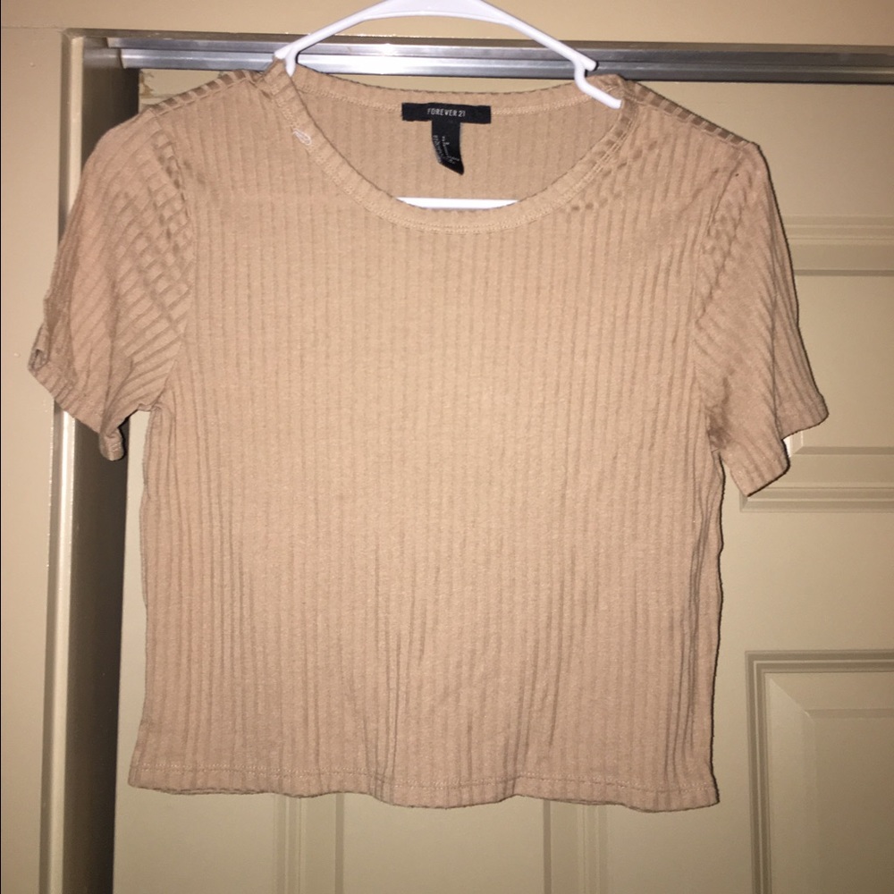 Mustard yellow crop shirt