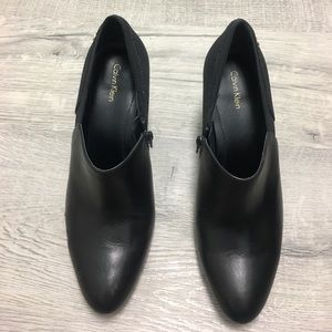 Calvin Klein black ankle booties