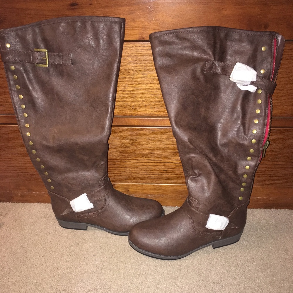 Tall Brown Xtra- Wide calf boots