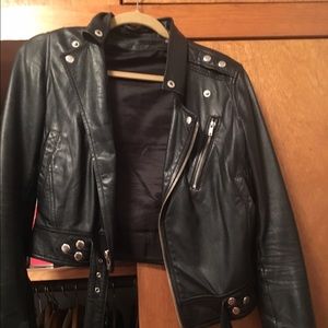 BLK Leather Moto Jacket