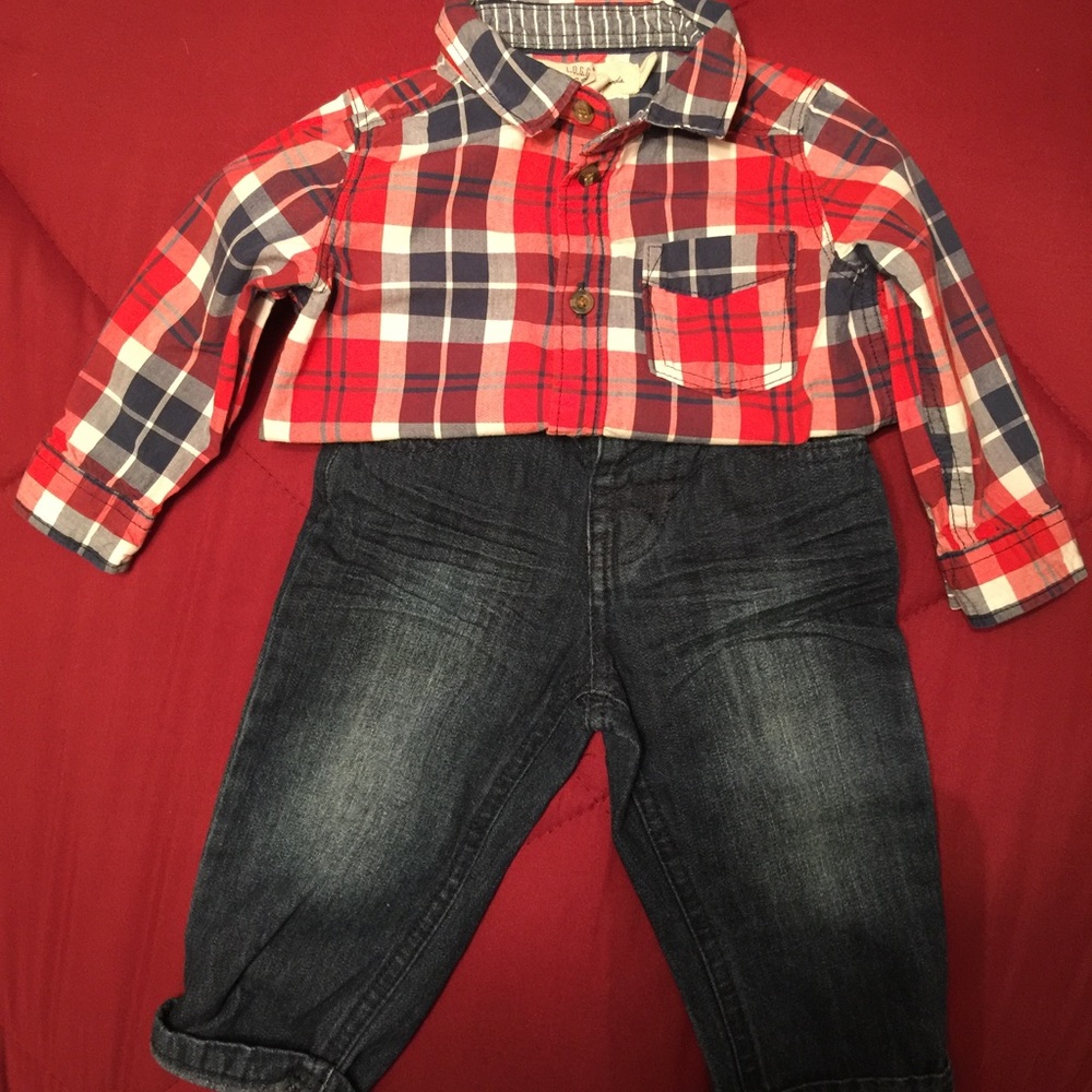 Koala kids jeans size 9 months L.O.G.G size 6/9 M
