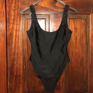 American Apparel black one piece swimsuit new