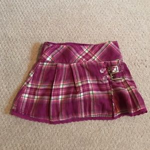 Justice plaid pink skirt. Girls size 7