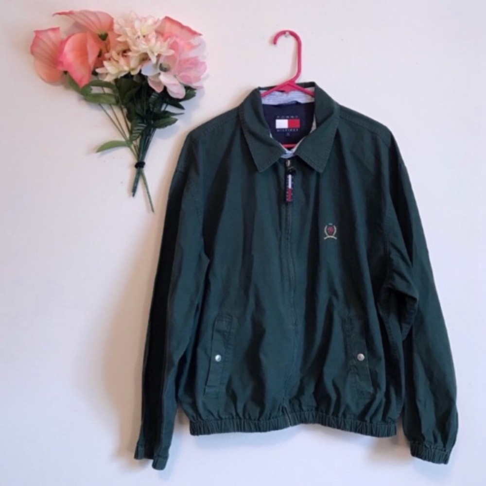 Tommy Hilfiger Collared Twill Casual Jacket