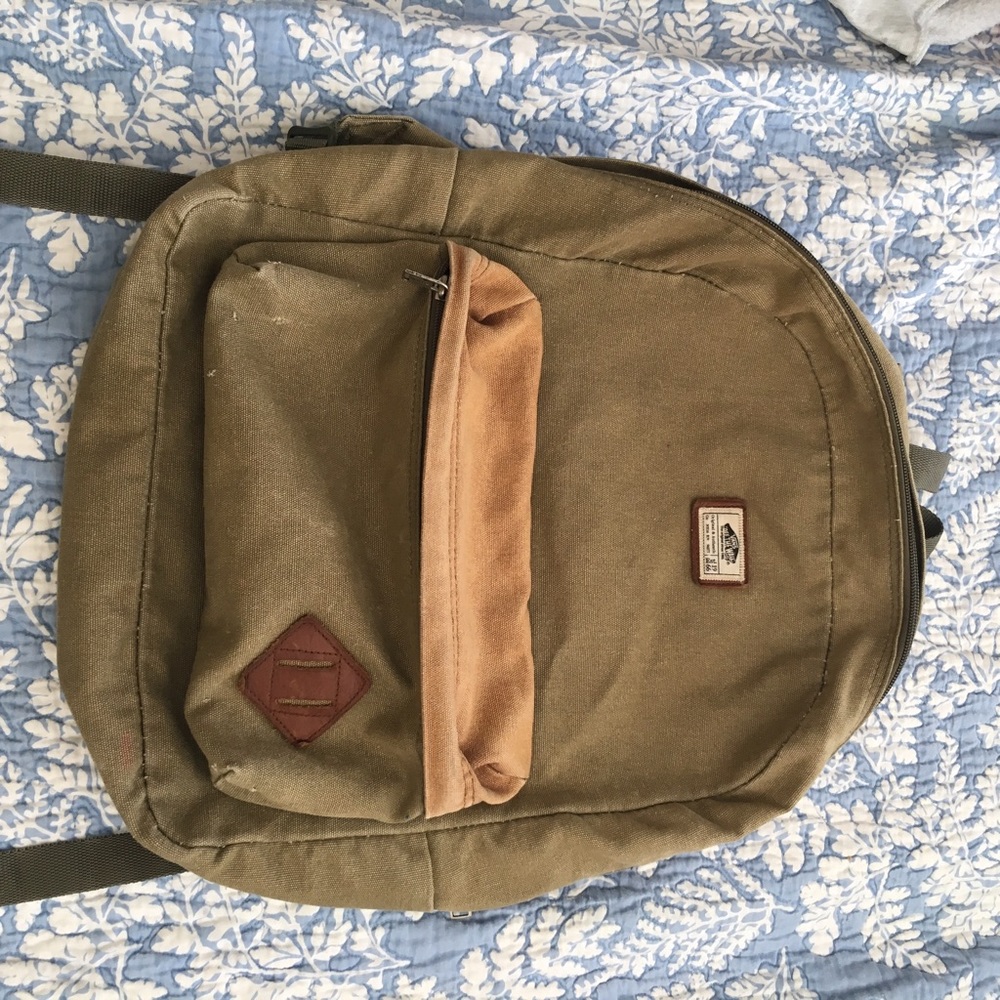 Vintage Vans Army Green Backpack
