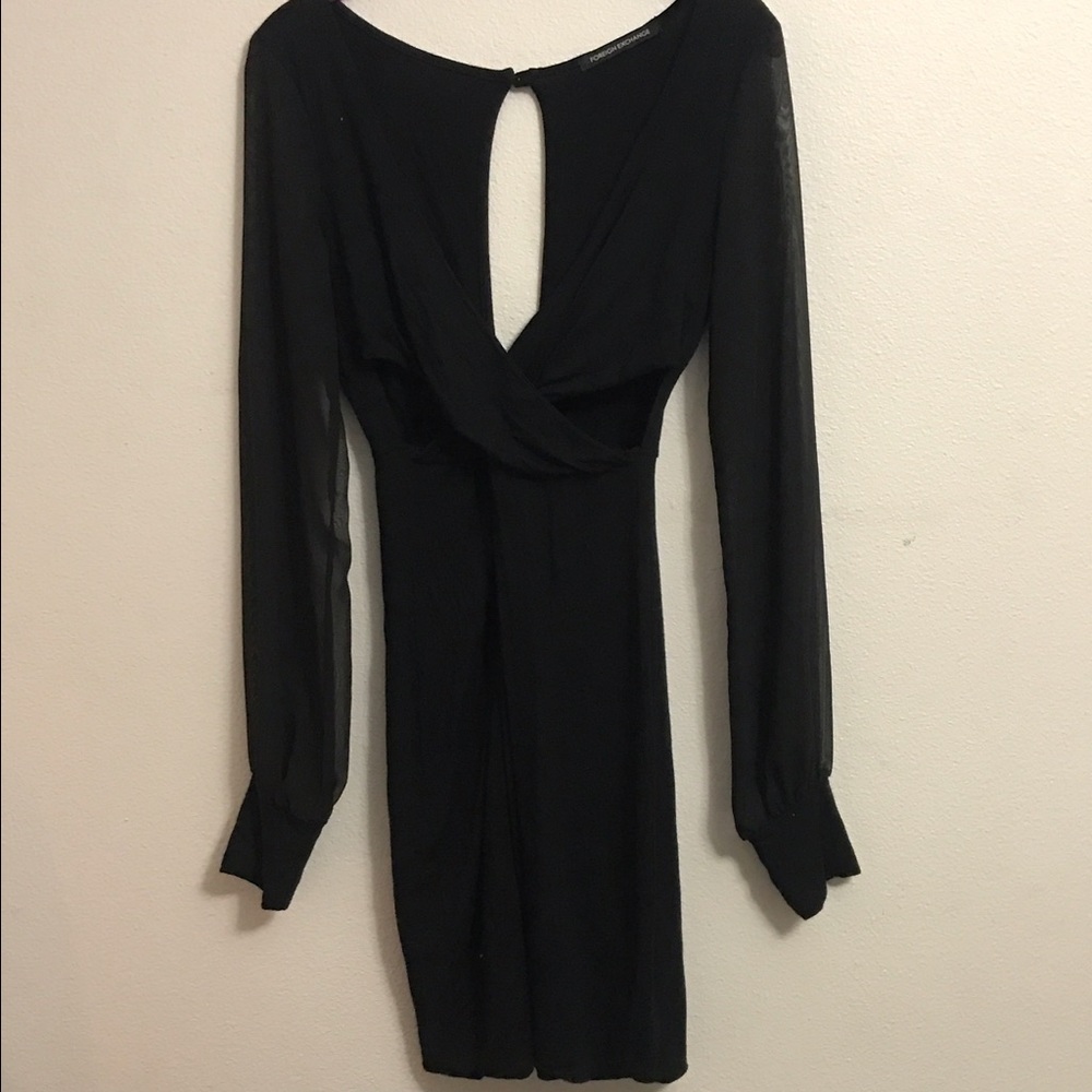 Black foreign exchange dress
