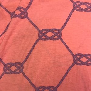 Lularoe! Pink Irma with light purple rope design.