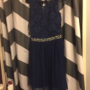 Dark Blue homecoming dress