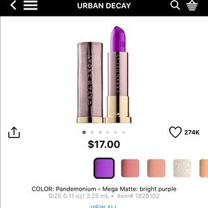 Urban Decay Vice Lipstick
