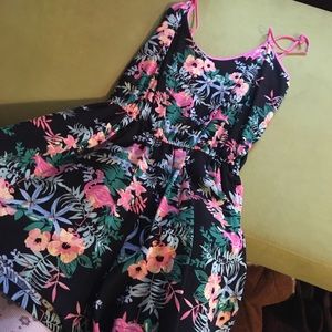 Pink Flamingo Romper