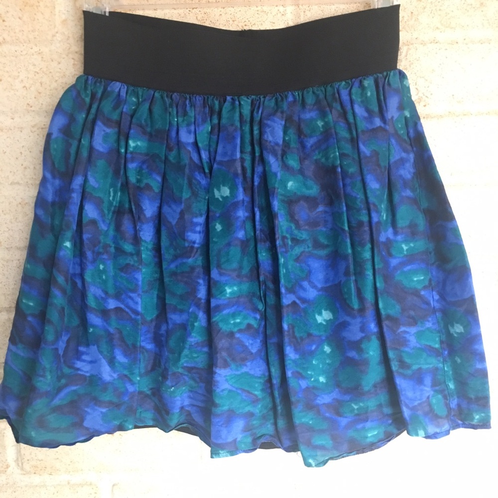 Beautiful blue/green patterned skirt