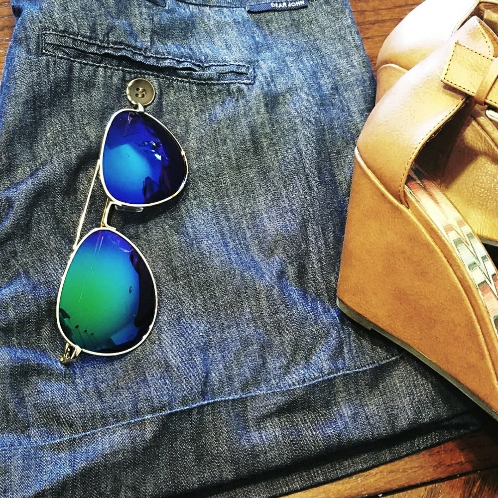 Gold Frame Mirrored Aviators