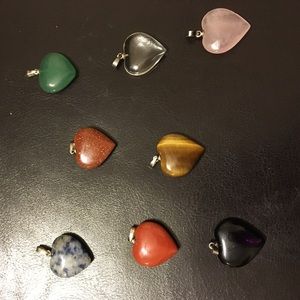 Heart shaped pendants