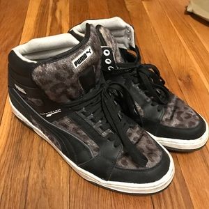 Hi Top Puma Leopard Sneakers