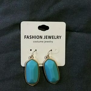 Turquoise and gold earrings