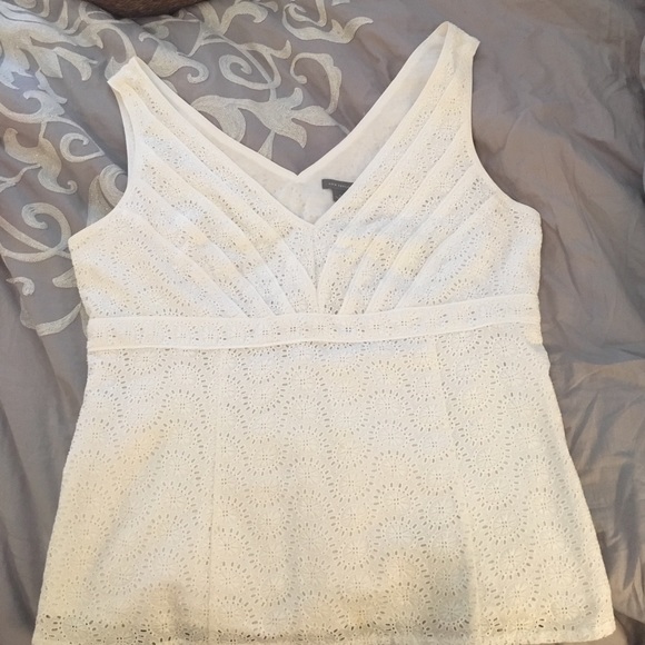 Ann Taylor Tops - Sleeveless Ann Taylor eyelet blouse sz 10