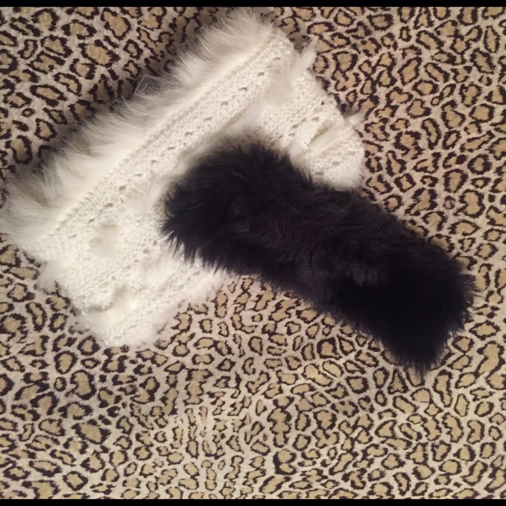 American eagle neck and head faux fur wraps!