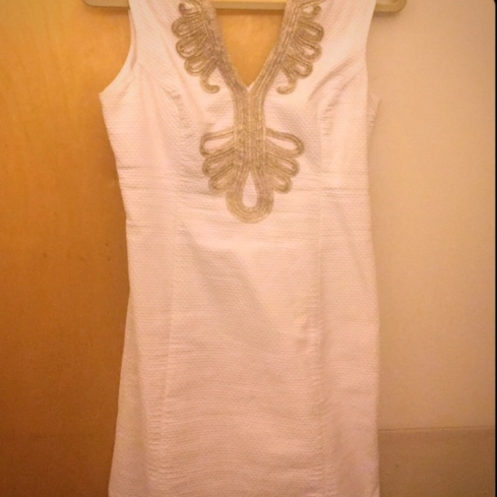 White Janice Lilly Pulitzer dress