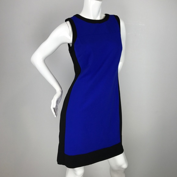 Lauren Ralph Lauren Sleeveless Colorblocked Dress - Picture 2 of 5