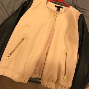 Pink and Black Two Texture Jacket