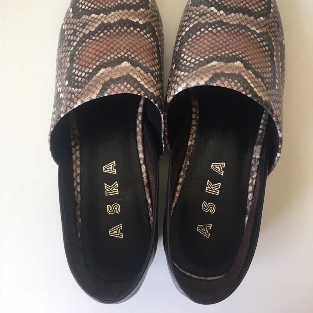 ASKA Lennox snakeskin loafers - Picture 6 of 8