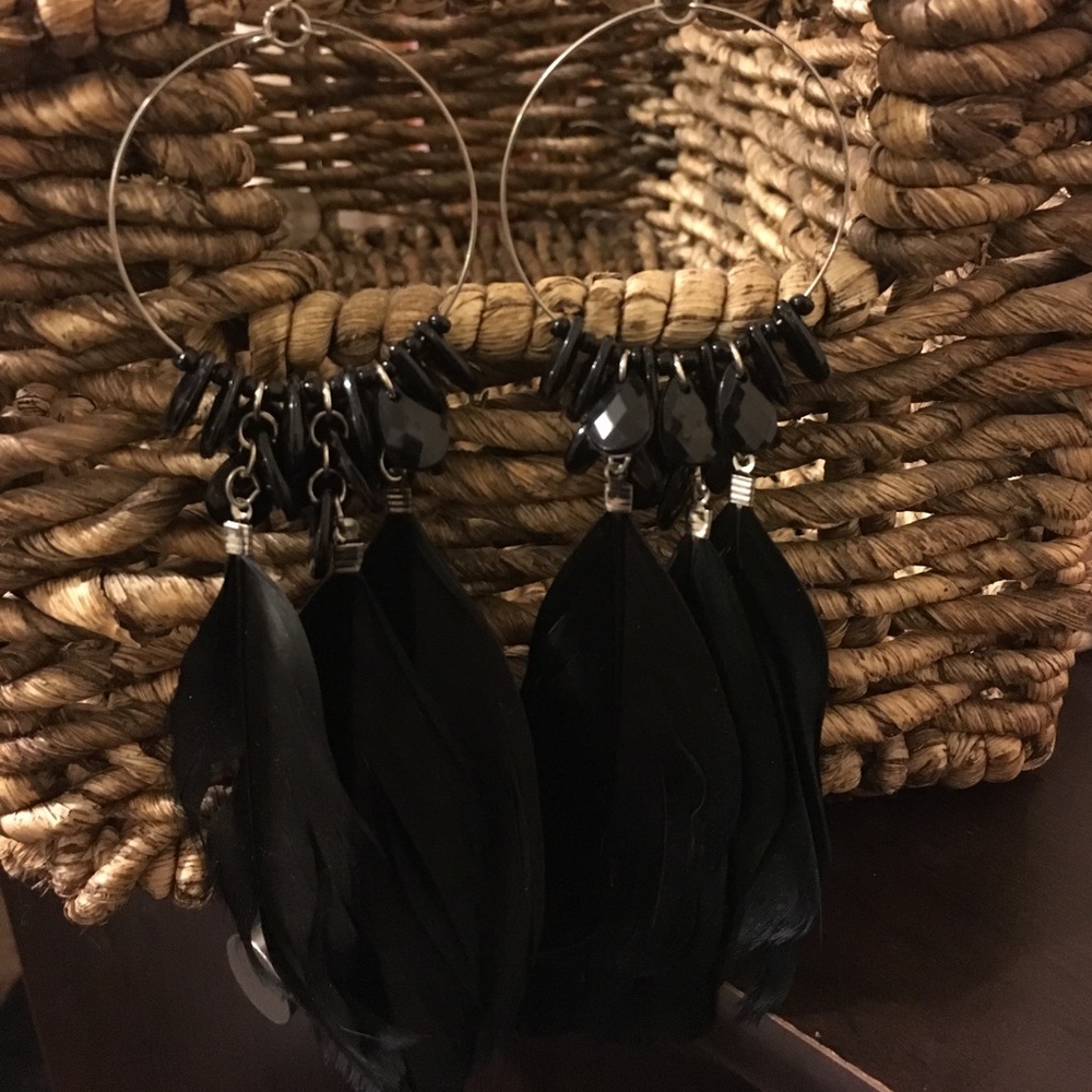 Feather earrings