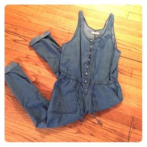 Hinge chambray jumpsuit