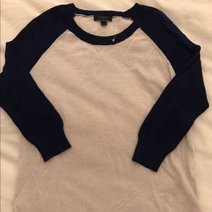 Crewneck Two-Tone JCrew Sweater