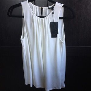 NWT Rachel Zoe Winter White Sleeveless Blouse - 0