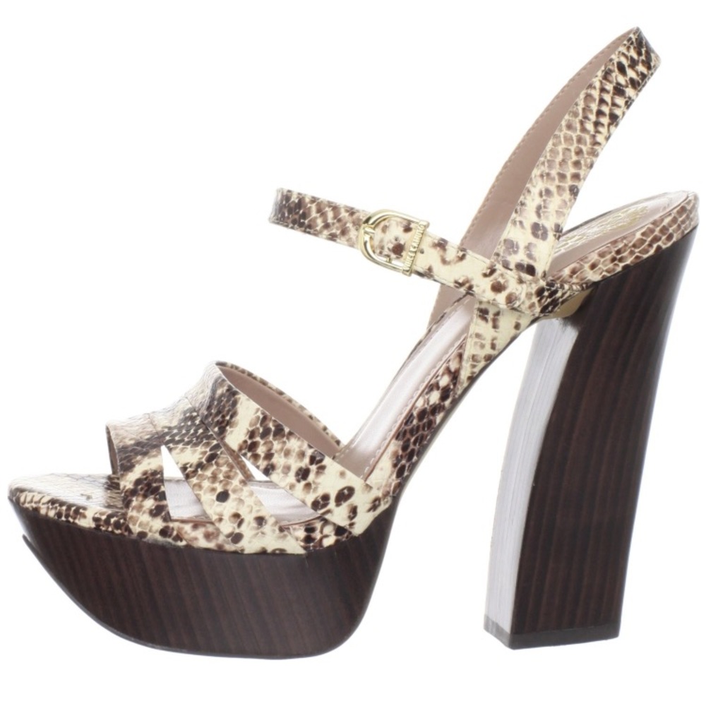 Vince Camuto snake block heels